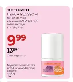 Jawa Drogerie Roll-on damski z kwasami AHA Peach Blossom Tutti Frutti oferta