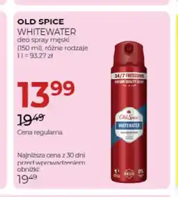Jawa Drogerie Deo spray męski Whitewater Old Spice oferta