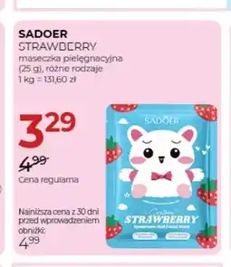 Jawa Drogerie Maseczka pielęgnacyjna Strawberry Sadoer oferta