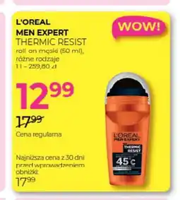 Jawa Drogerie Roll-on męski Men Expert Thermic Resist L'Oreal oferta