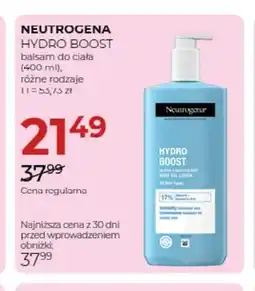 Jawa Drogerie Balsam do ciała Hydro Boost Neutrogena oferta