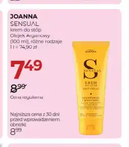 Jawa Drogerie Krem do stóp Olejek Arganowy Sensual Joanna oferta
