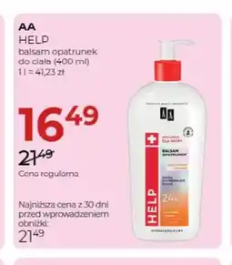 Jawa Drogerie Balsam opatrunek do ciała Help AA oferta