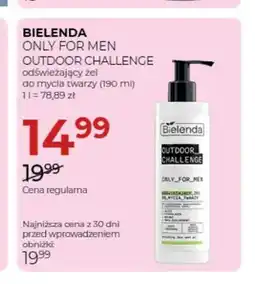 Jawa Drogerie Odświeżający żel do mycia twarzy Only for Men Outdoor Challenge Bielenda oferta
