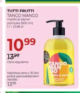 Jawa Drogerie Mydło w płynie pompka Tango Mango Tutti Frutti oferta