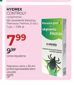 Jawa Drogerie Urządzenie do usuwania kleszczy Pierwsza Pomoc Controly Hydrex oferta