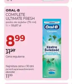 Jawa Drogerie Pasta do zębów Oral-B Complete Ultimate Fresh oferta