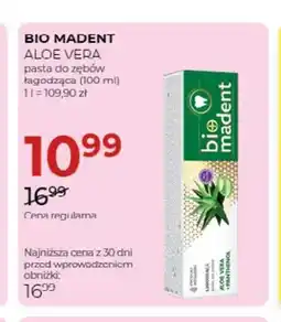 Jawa Drogerie Pasta do zębów łagodząca Bio Madent Aloe Vera oferta