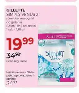 Jawa Drogerie Maszynki do golenia damskie Simply Venus 2 12-pak Gillette oferta