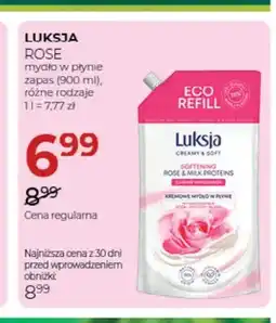 Jawa Drogerie Mydło w płynie zapas Rose Luksja oferta