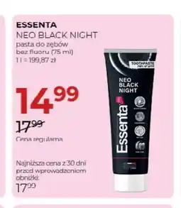 Jawa Drogerie Pasta do zębów bez fluoru Essenta Neo Black Night oferta