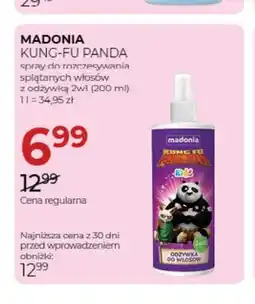 Jawa Drogerie Spray do rozczesywania splątanych włosów z odżywką 2w1 Madonia Kung-Fu Panda oferta