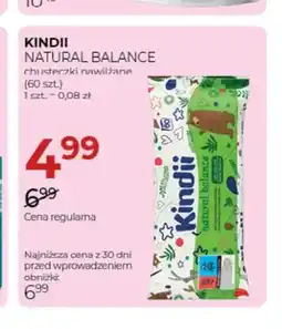 Jawa Drogerie Chusteczki nawilżane Kindii Natural Balance oferta