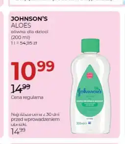 Jawa Drogerie Oliwka dla dzieci Johnson's Aloes oferta