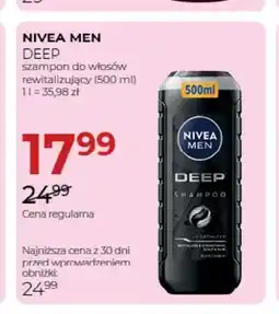 Jawa Drogerie Szampon do włosów rewitalizujący Nivea Men Deep oferta