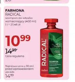 Jawa Drogerie Szampon do włosów wzmacniający Farmona Radical oferta