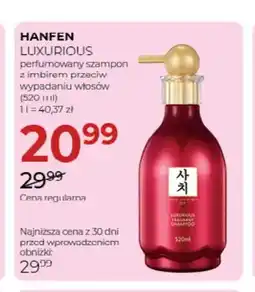 Jawa Drogerie Perfumowany szampon z imbirem przeciw wypadaniu włosów Hanfen Luxurious oferta