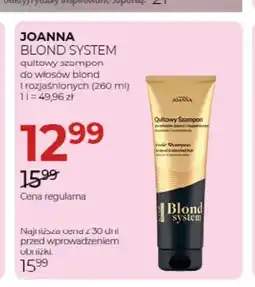 Jawa Drogerie Kultowy szampon do włosów blond i rozjaśnionych Joanna Blond System oferta