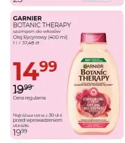 Jawa Drogerie Szampon do włosów Olej Rycynowy Garnier Botanic Therapy oferta