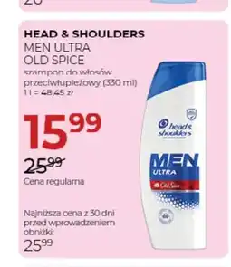 Jawa Drogerie Szampon do włosów przeciwłupieżowy Head & Shoulders Men Ultra Old Spice oferta
