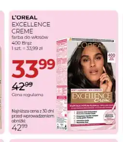 Jawa Drogerie Farba do włosów Excellence Creme 400 Brąz L'Oreal oferta