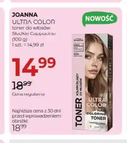 Jawa Drogerie Toner do włosów Ultra Color Słodkie Cappucino Joanna oferta