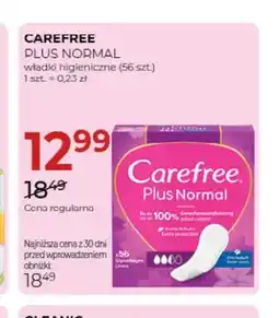Jawa Drogerie Wkładki higieniczne Carefree Plus Normal oferta