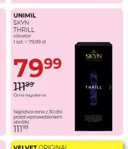 Jawa Drogerie Wibrator Skyn Thrill Unimil oferta