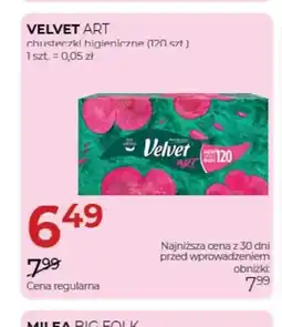 Jawa Drogerie Chusteczki higieniczne Velvet Art oferta