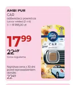 Jawa Drogerie Odświeżacz powietrza Car Lenor wkład Ambi Pur oferta