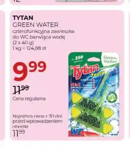 Jawa Drogerie Czterofunkcyjna zawieszka do WC barwiąca wodę Green Water 2-pak Tytan oferta