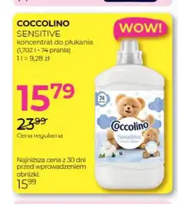 Jawa Drogerie Koncentrat do płukania Sensitive Coccolino oferta