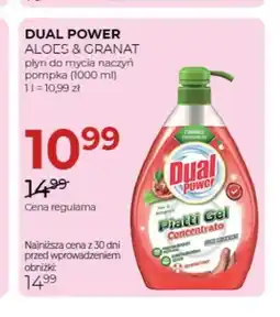 Jawa Drogerie Płyn do mycia naczyń Aloes & Granat pompka Dual Power oferta