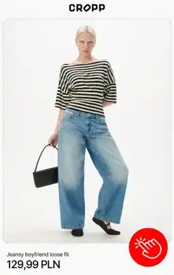 Cropp Jeansy boyfriend loose fit Cropp oferta