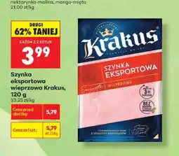 Biedronka Szynka eksportowa wieprzowa Krakus oferta