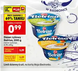 Biedronka Deser ryżowy Belriso pistacja oferta