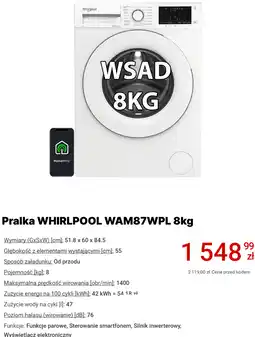Media Expert Pralka WHIRLPOOL WAM87WPL oferta