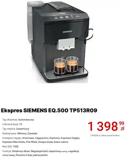 Media Expert Ekspres SIEMENS EQ.500 TP513R09 oferta