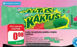 Dino Lody na patyku jabłko mięta Kaktus oferta
