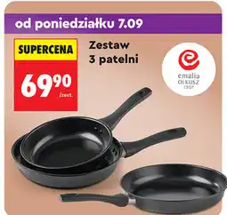 Biedronka Emalia Olkusz Zestaw 3 patelni oferta