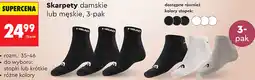 Biedronka Skarpety damskie lub męskie, 3-pak HEAD oferta
