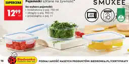 Biedronka Pojemniki szklane na żywność Smukee oferta