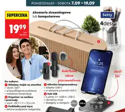 Biedronka Akcesoria streamingowe lub komputerowe Setty 4desk oferta