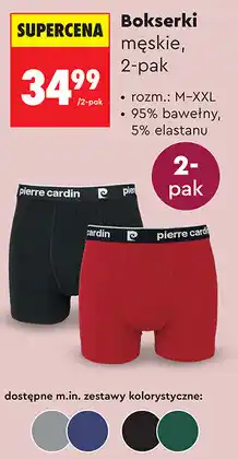Biedronka Bokserki męskie Pierre Cardin, 2-pak oferta