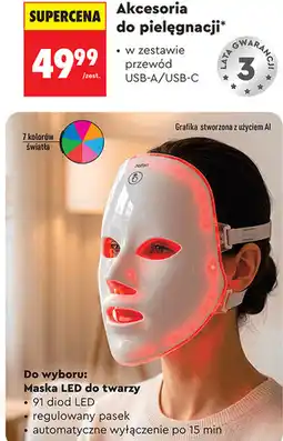 Biedronka Maska LED do twarzy Hoffen oferta