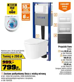 OBI Zestaw podtynkowy Deco z miską wirową oferta