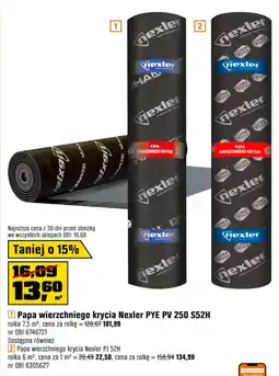 OBI Papa wierzchniego krycia Nexler oferta