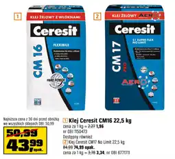OBI Klej Ceresit CM16 oferta
