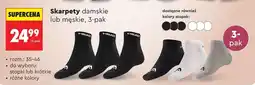 Biedronka Skarpety damskie lub męskie 3 pak oferta