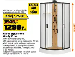 OBI Kabina prysznicowa Woody 90 cm oferta